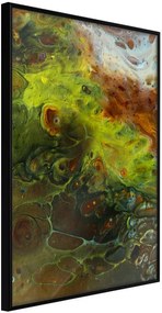 Αφίσα - Turbulent Green - 40x60 - Μαύρο - Χωρίς πασπαρτού