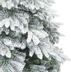 vidaXL Τεχνητό Χριστουγεννιάτικο Δέντρο με Χιόνι με βάση Λευκό 150 cm