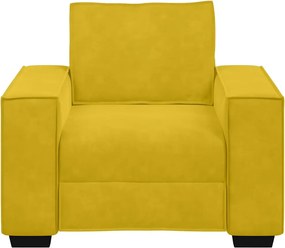 vidaXL Πολυθρόνα Κίτρινη Βελούδινη 100x78x84 εκ.