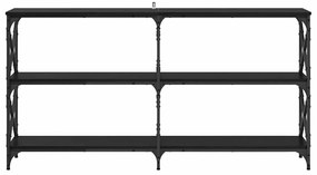 vidaXL Τραπέζι κονσόλας Μαύρη Οξυά 156 x 28 x 80,5 εκ.