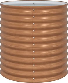 vidaXL Ανεβασμένο Κρεβάτι Καφέ 80 x 80 x 81 cm Ατσάλι
