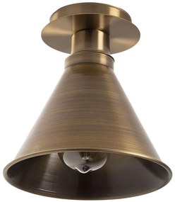 Φωτιστικό Οροφής - Πλαφονιέρα Berceste 525NOR1310 Φ20x24cm 1xE27 40W Gold Opviq