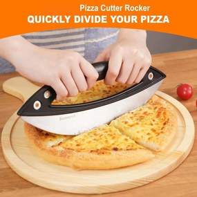 Κόπτης Πίτσας από Ανοξείδωτο Ατσάλι 29cm