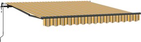 vidaXL Αναδιπλούμενη τέντα Πολύχρωμο 300 x 250 εκ Ύφασμα και αλουμίνιο