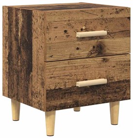 vidaXL Ντουλάπι κρεβατιού 2 pcs Παλαιό ξύλο 40 x 35 x 47.5 εκ