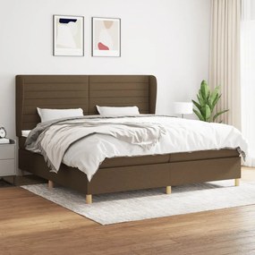 ΚΡΕΒΑΤΙ BOXSPRING ΜΕ ΣΤΡΩΜΑ ΣΚΟΥΡΟ ΚΑΦΕ 200X200 ΕΚ. ΥΦΑΣΜΑΤΙΝΟ 3128632