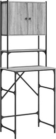 vidaXL Ντουλάπι Πλυντηρίου Γκρι Sonoma 68x48,5x194 εκ.