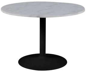 Τραπέζι Oakland 441, Άσπρο, Μαύρο, 75cm, 69 kg, Μάρμαρο, Μέταλλο | Epipla1.gr