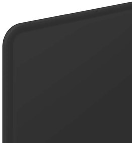 vidaXL Κεφαλάρι Μαύρη Οξυά 75 cm Επεξεργασμένο ξύλο