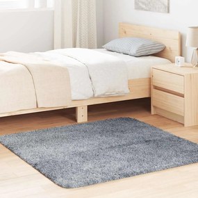 vidaXL Χαλί Shaggy με Ψηλό Πέλος NAVARRA Ανοιχτό Γκρι 120x120 εκ.