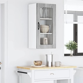 vidaXL Ραφιέρα τοίχου LUCCA Γκρι Sonoma 40 x 31 x 80 εκ.