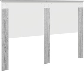 vidaXL Κεφαλάρι με κεφαλάρι Γκρίζο Σονομα 150 cm Επεξεργασμένο ξύλο