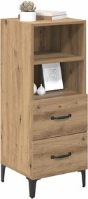 vidaXL Πλαϊνό γραφείο artisan δρυς 34 x 34.5 x 90 εκ