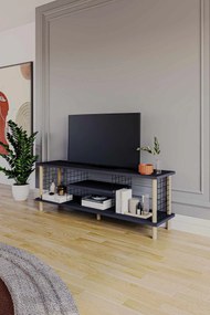 Έπιπλο Τηλεόρασης Ανθρακί LOCUSEL 120x30x42.6