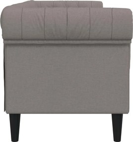 vidaXL Καναπές Τριθέσιος Chesterfield Taupe Υφασμάτινος