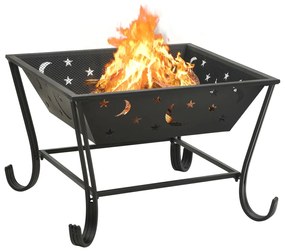 311893  FIRE PIT WITH POKER 62 CM XXL STEEL 311893