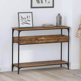 vidaXL Τραπέζι κονσόλας Παλαιό ξύλο 100 x 29 x 75 εκ.