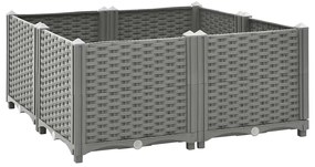 vidaXL Ζαρντινιέρα 80 x 80 x 38 εκ. από Πολυπροπυλένιο