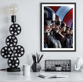 Πόστερ &amp;  Κάδρο Team Captaine America MV044 30x40cm Εκτύπωση Πόστερ (χωρίς κάδρο)