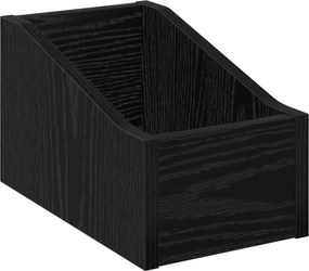 vidaXL Κουτί LP Μαύρη Δρυς 18 x 32 x 18 εκ. Επεξεργασμένο Ξύλο