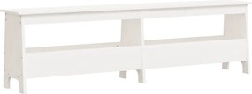 vidaXL Παγκάκι Χολ Λευκό 160x28x45 εκ. από Μασίφ Ξύλο Πεύκου