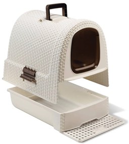 Curver 408742  Hooded Cat Litter Box 51x38,5x39,5 cm White 400462