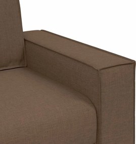 vidaXL 3-Θέσιος καναπές Καφέ 220 cm ύφασμα
