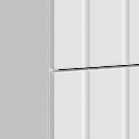 vidaXL Κομοδίνο με συρτάρι Λευκό 43x 41 x 68 εκ Επεξεργασμένο Ξύλο