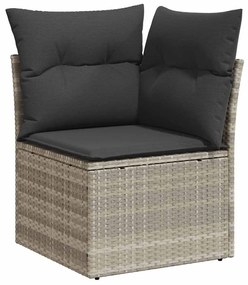vidaXL Σετ Καναπέ Κήπου 6 pcs Γκρι 55 x 55 x 37 εκ Πολυ ράταν