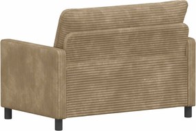 vidaXL Καναπές Taupe 126 x 81 x 87,5 εκ Πολυεστέρας