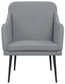 vidaXL Πολυθρόνα Ανοιχτό Γκρι 63 x 76 x 80 εκ. Υφασμάτινη