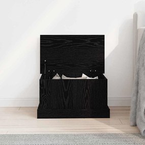 vidaXL Κουτί αποθήκευσης Μαύρη δρυς 50 x 30 x 28 cm Επεξεργασμένο ξύλο