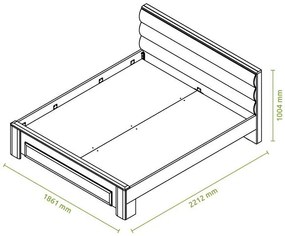 Κρεβάτι Giallo-180x200
