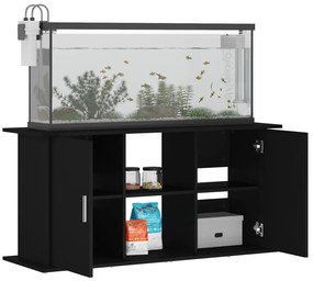 vidaXL Βάση Ενυδρείου Μαύρη 121 x 41 x 58 εκ. από Επεξεργασμένο Ξύλο