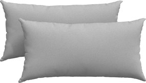vidaXL Μαξιλάρι Καναπέ 2 pcs Σκίουρος Γκρί 80 x 40 cm ύφασμα