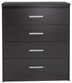 Συρταριέρα OLYMPUS pakoworld με 4 συρτάρια χρώμα wenge 80x40x95εκ