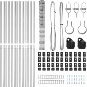 vidaXL Στύλος Περιφράξεων Γαλβανισμένο 25 x 1,4 μ Ατσάλι