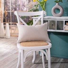 Μαξιλαροθήκη Διακοσμητική Ostia 02 Beige Teoran 30X50 Cotton-Polyester