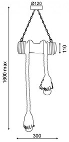 Φωτιστικό οροφής Chikere-Διάμετρος 30 εκ.