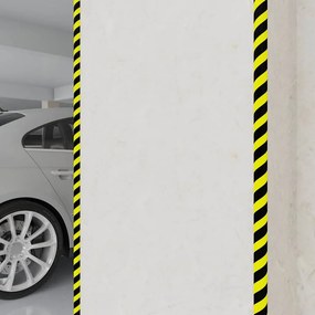 VidaXL Προστατευτικά Γωνιών 2 τεμ. Κίτρινο & Μαύρο 4x3x100 εκ. PU