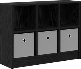 vidaXL Πλαϊνό γραφείο Μαύρη Οξυά 73,5 x 22,5 x 53,5 εκ