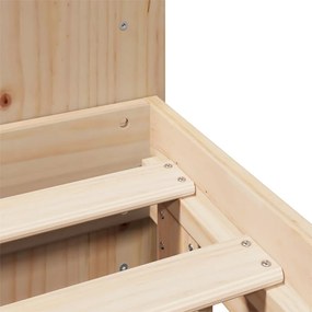Σκελετός Κρεβατιού Χωρίς Στρώμα 140x190 εκ Μασίφ Ξύλο Πεύκου 3323656