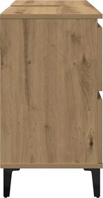 vidaXL Ντουλάπι Νιπτήρα τεχνίτης Δρυς 80 x 33 x 60 εκ