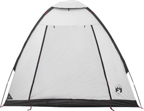 vidaXL Σκηνή Camping 2 ατόμων Λευκό Μαύρο Πολυεστέρας και Χάλυβας