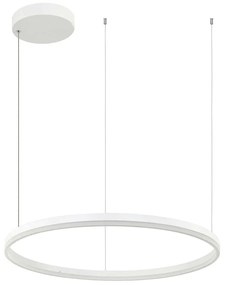 Φωτιστικό Οροφής Κύκλος 20263 Led 3000K 55W Φ80cm White Matt Aluminum,Acrylic