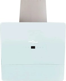 vidaXL Απορροφητήρας Λευκός 600 χιλ. από Ψημένο Γυαλί