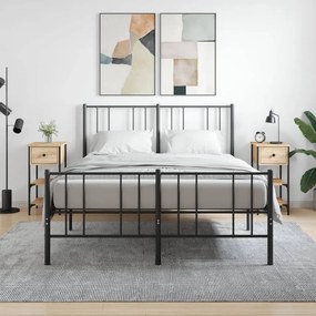 VidaXL Κομοδίνα 2 τεμ. Sonoma Δρυς 34x36x70 εκ. από Επεξεργασμένο Ξύλο