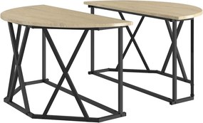 vidaXL Τραπεζάκι σαλονιού Δρύς Sonoma 80 x 80 x 42 cm