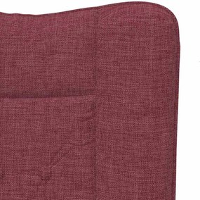 vidaXL Πολυθρόνα Κόκκινο 63 x 67 x 94 εκ. Ύφασμα και κόντρα πλακέ