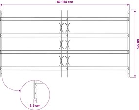 vidaXL Δίχτυ Ασφαλείας Παραθύρου 115 x 60 εκ Γαλβανισμένος Χάλυβας